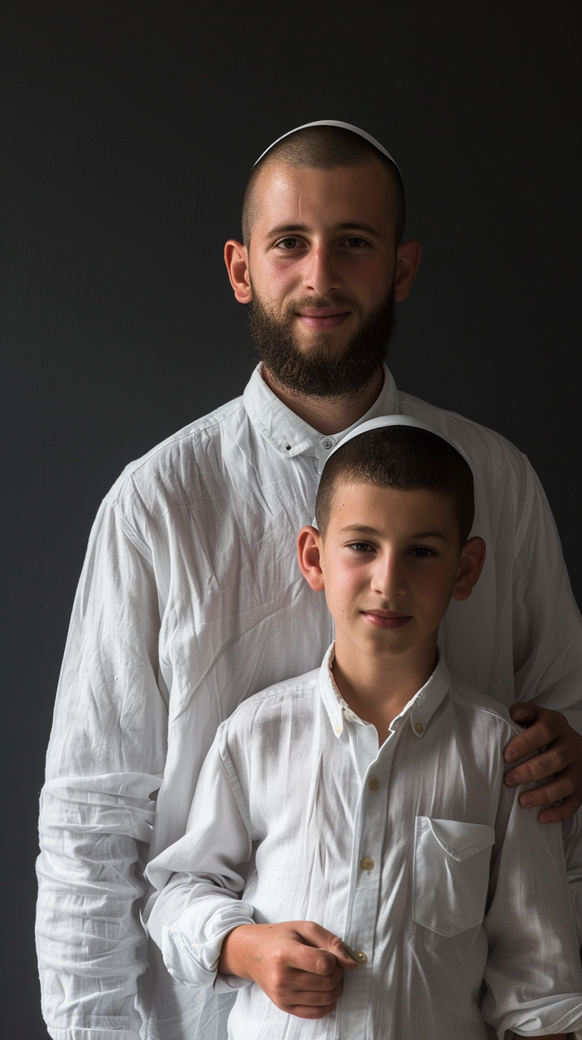 Hasidic young man portrait smiling