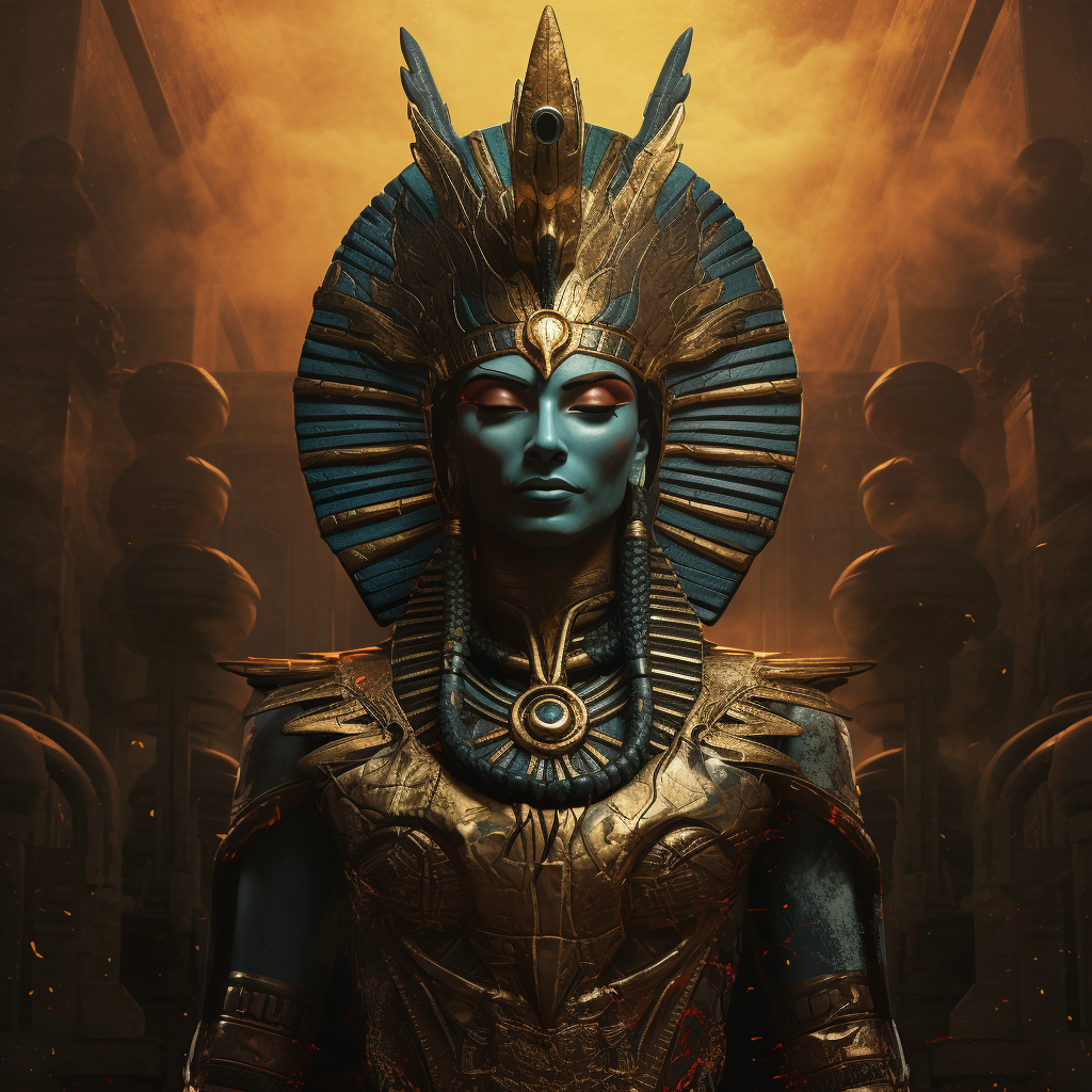 Amun Ra, the divine Egyptian deity