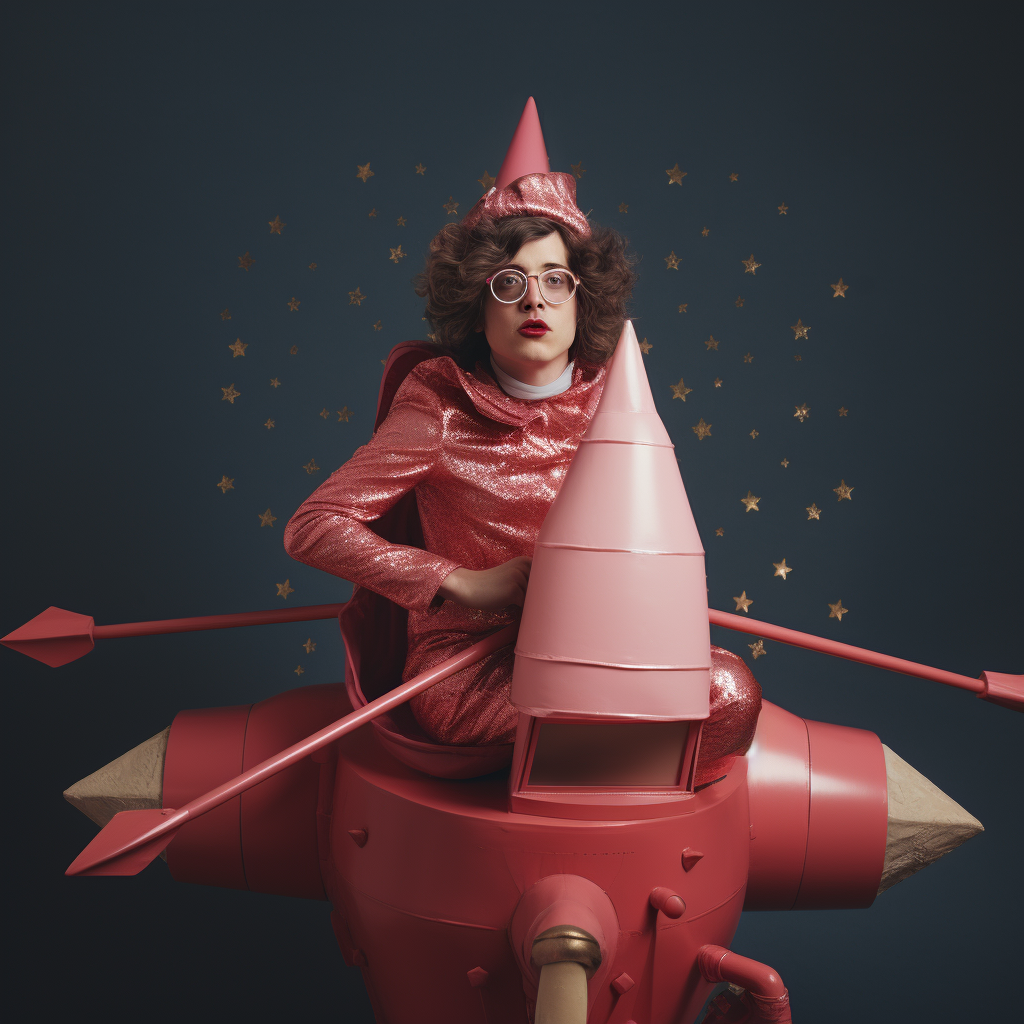 Amy Winehouse in Feminine Boy Rocket Image