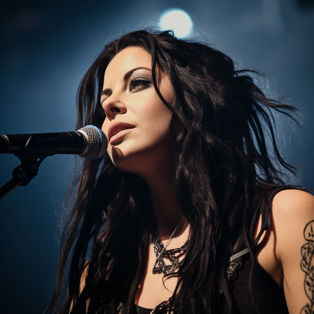 Amy Lee concert close-up