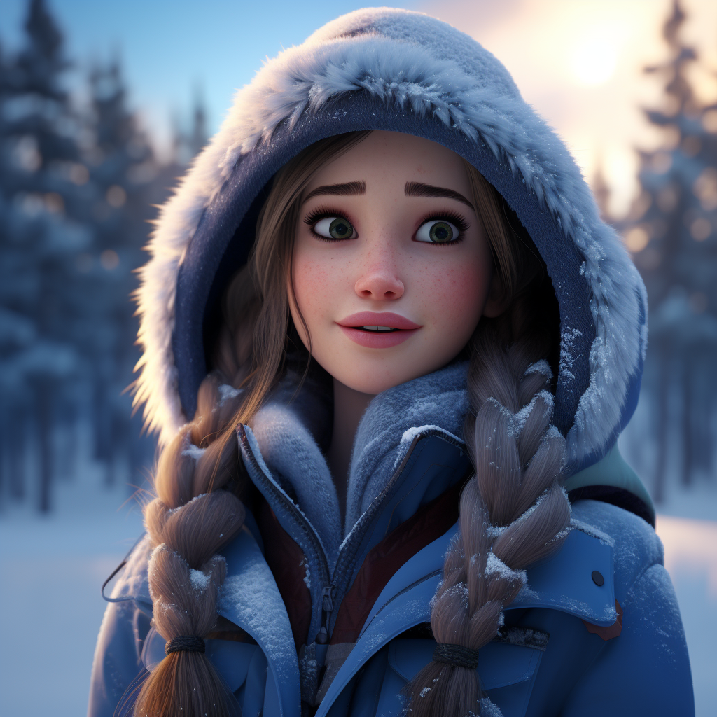 Beautiful image of Ana from Frozen