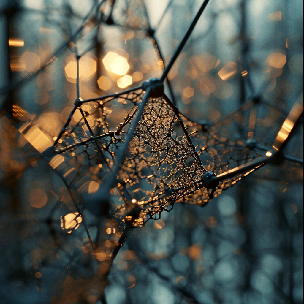 An intricate geometric nodes photo by Ashley Wood