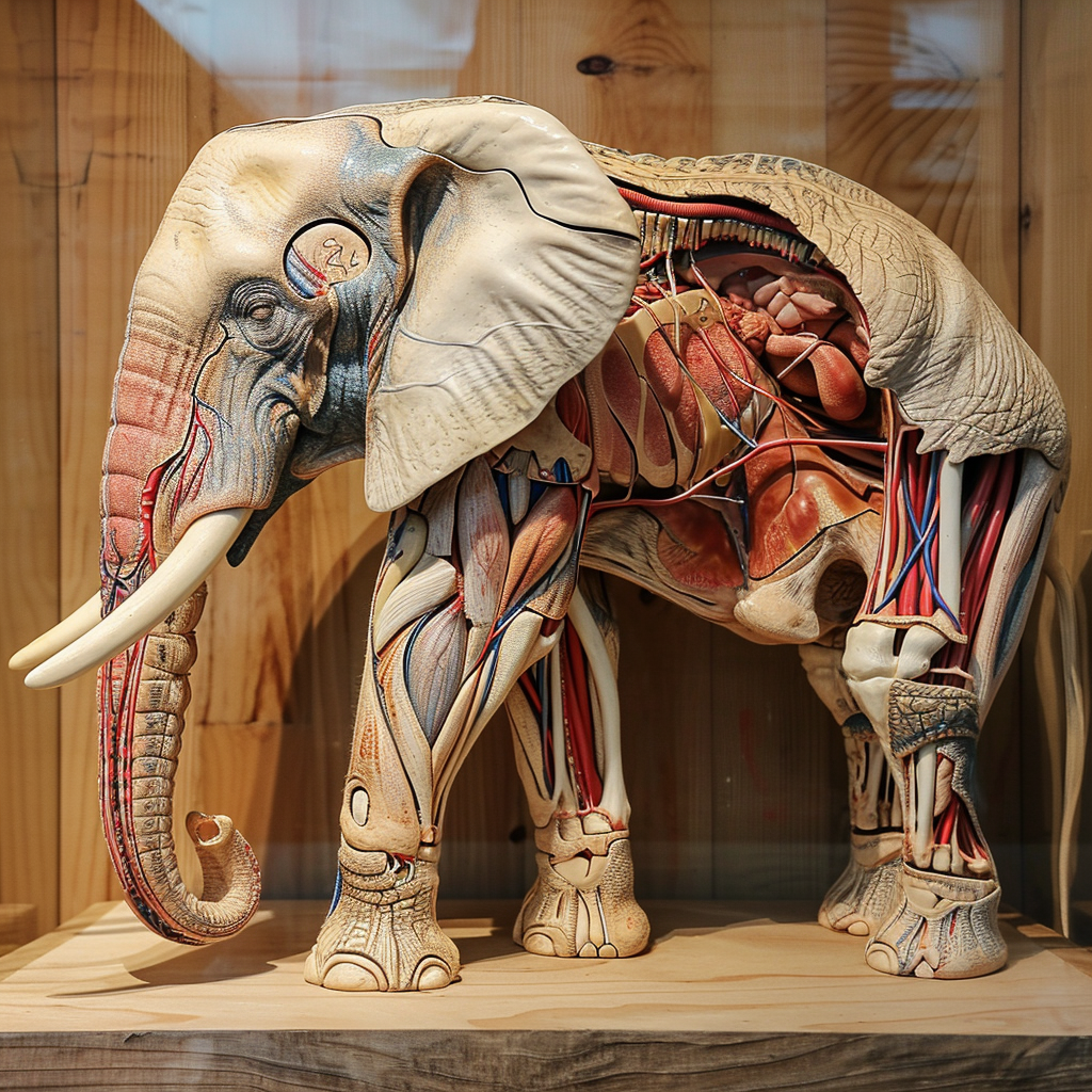 Cross-Section of Elephant Anatomy