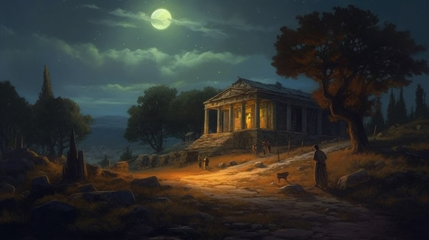 Ancient Greeks living by moonlight