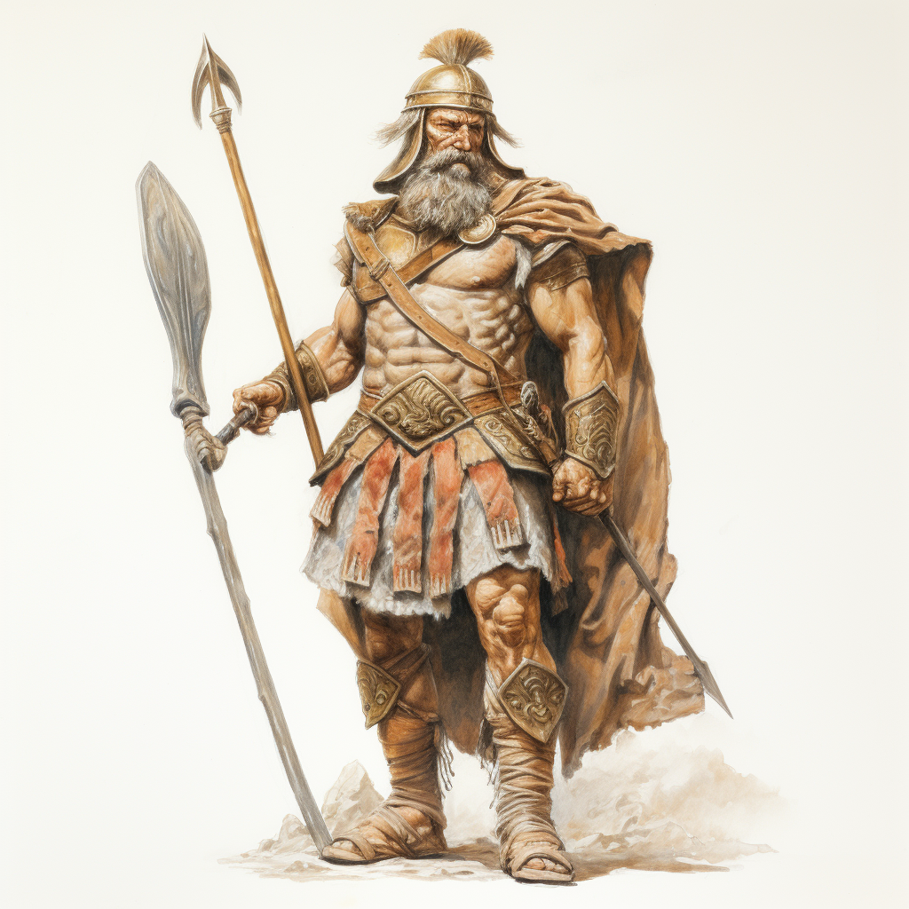 Ancient Macedonian Dwarf Hoplite illustration