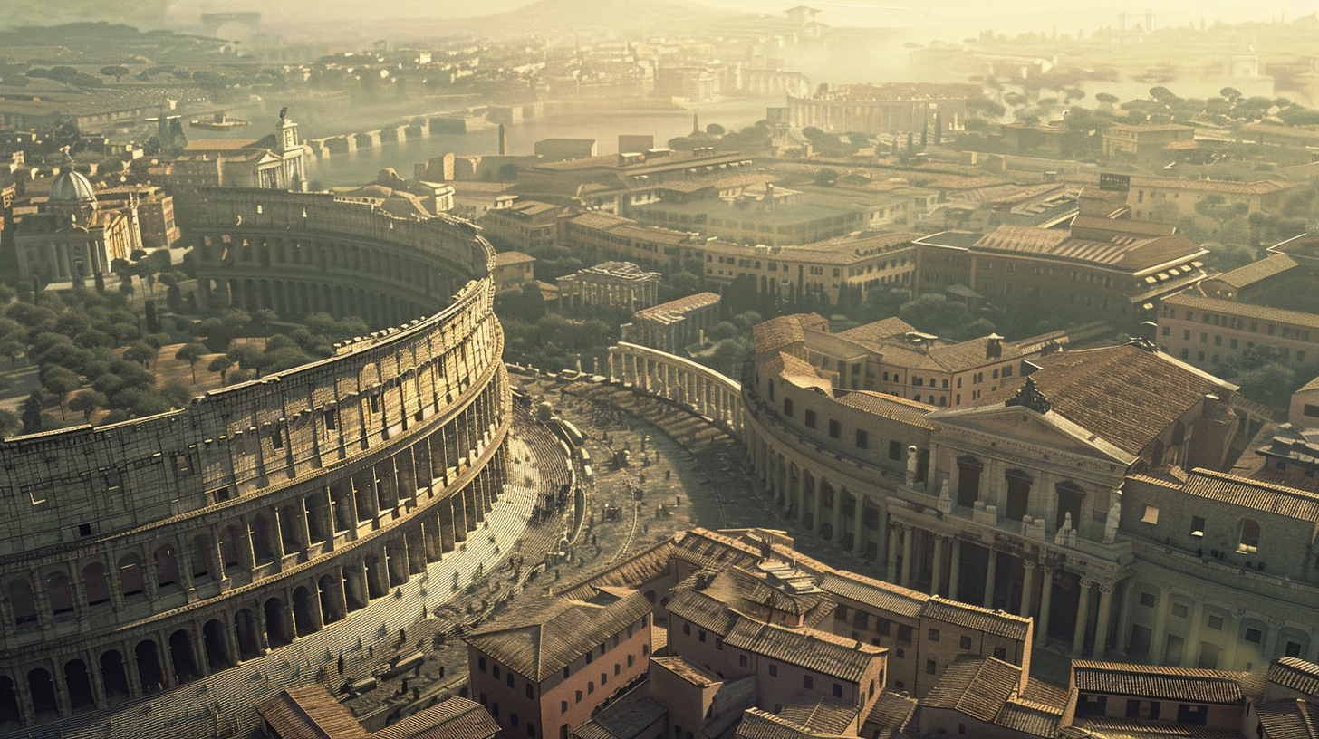 Prosperous Ancient Rome City Overview