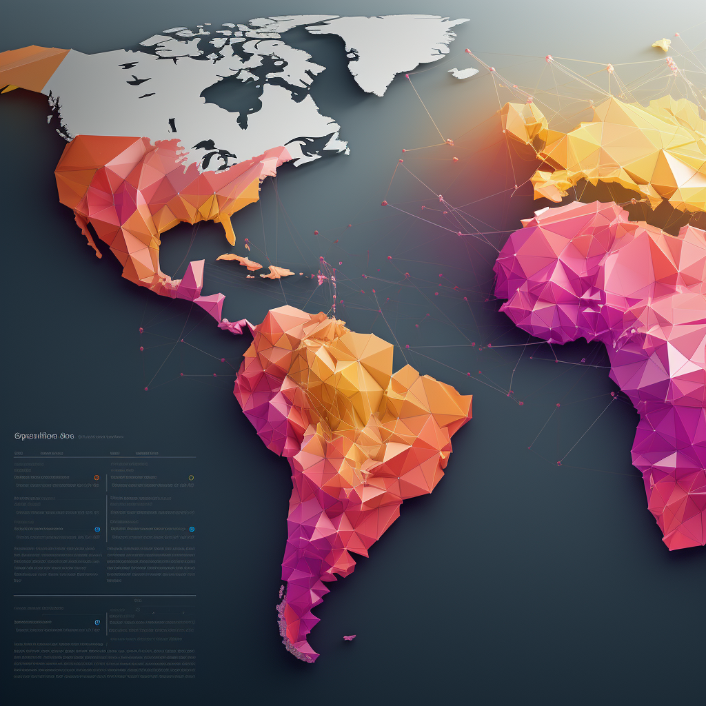 Andean Trade Map Illustration Design