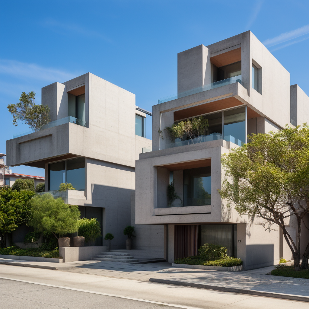 Residential apartment building by Tadao Ando