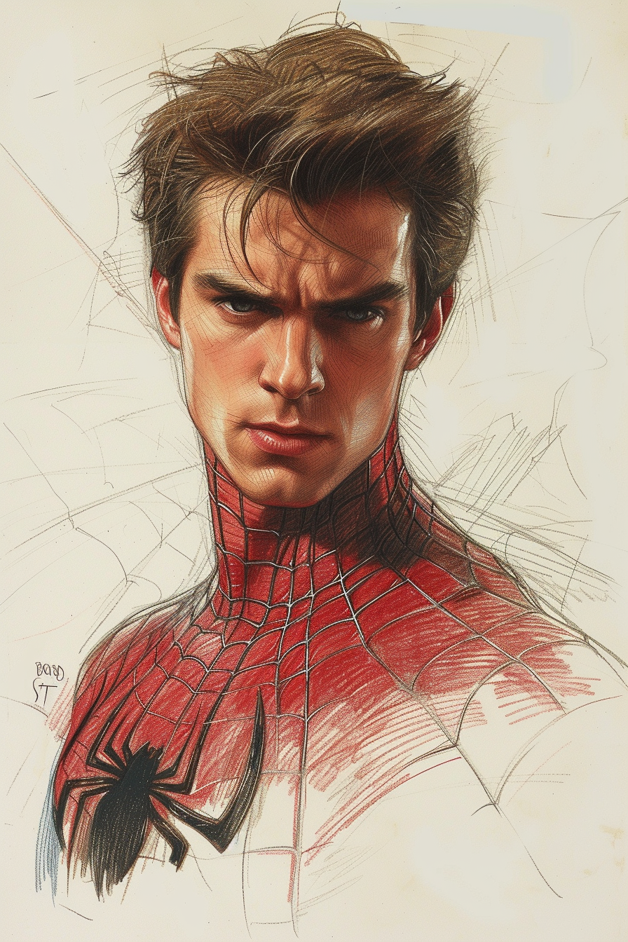 Andrew Garfield Spider-Man sketch