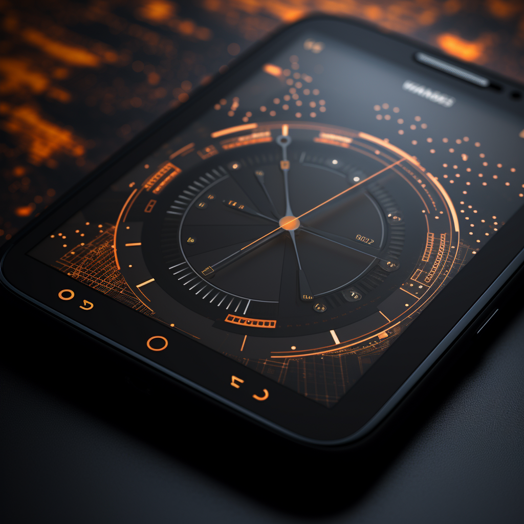 Stylish android clock widget design