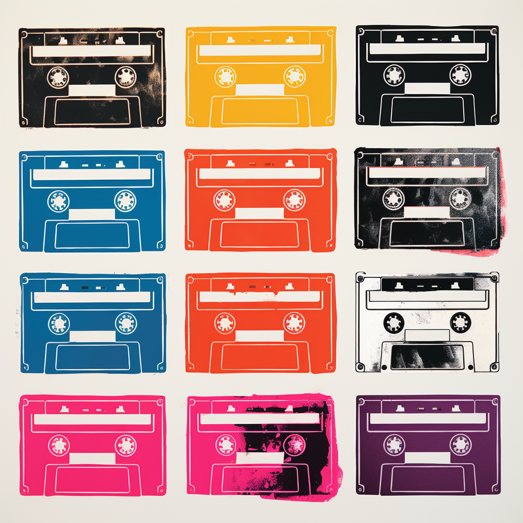 Andy Warhol audio cassette pop art