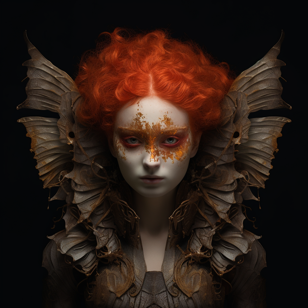 Angel Humanoid with Red Hair