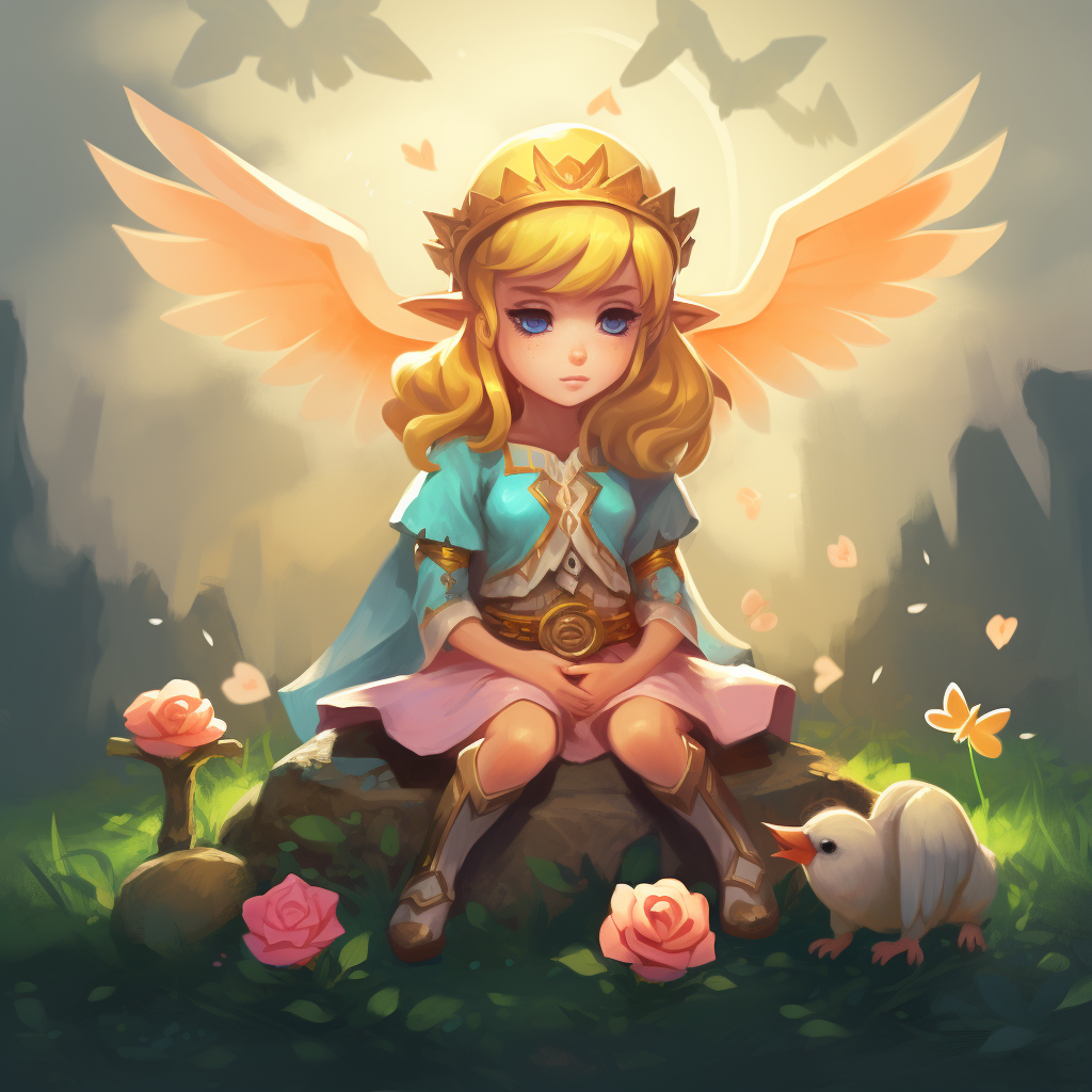 Adorable angel Zelda - cute image