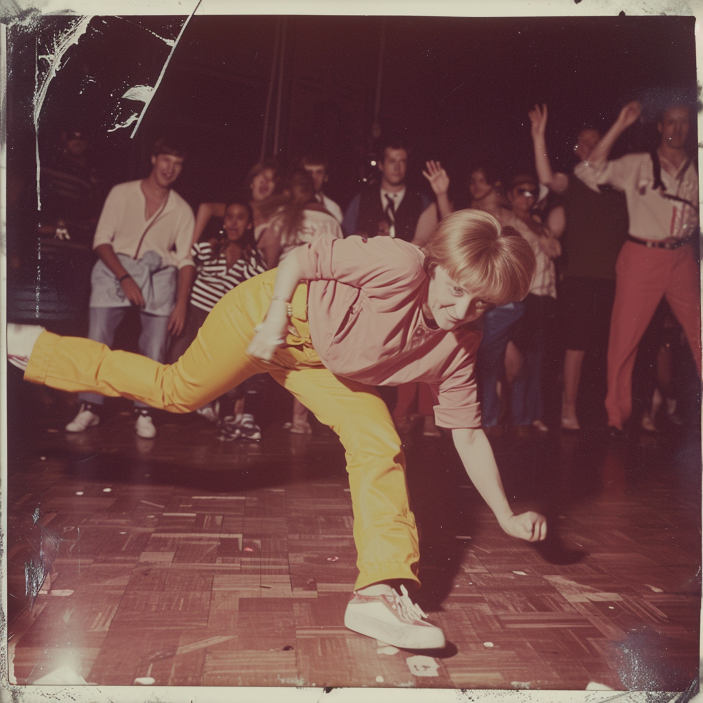 Angela Merkel Breakdancing Contest 1970s