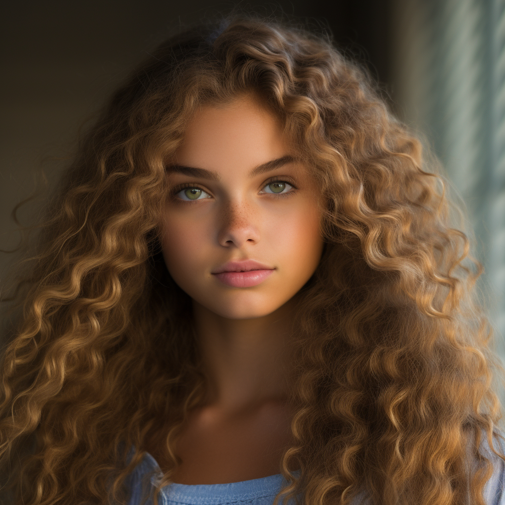 Biracial Teen with Angelic Features