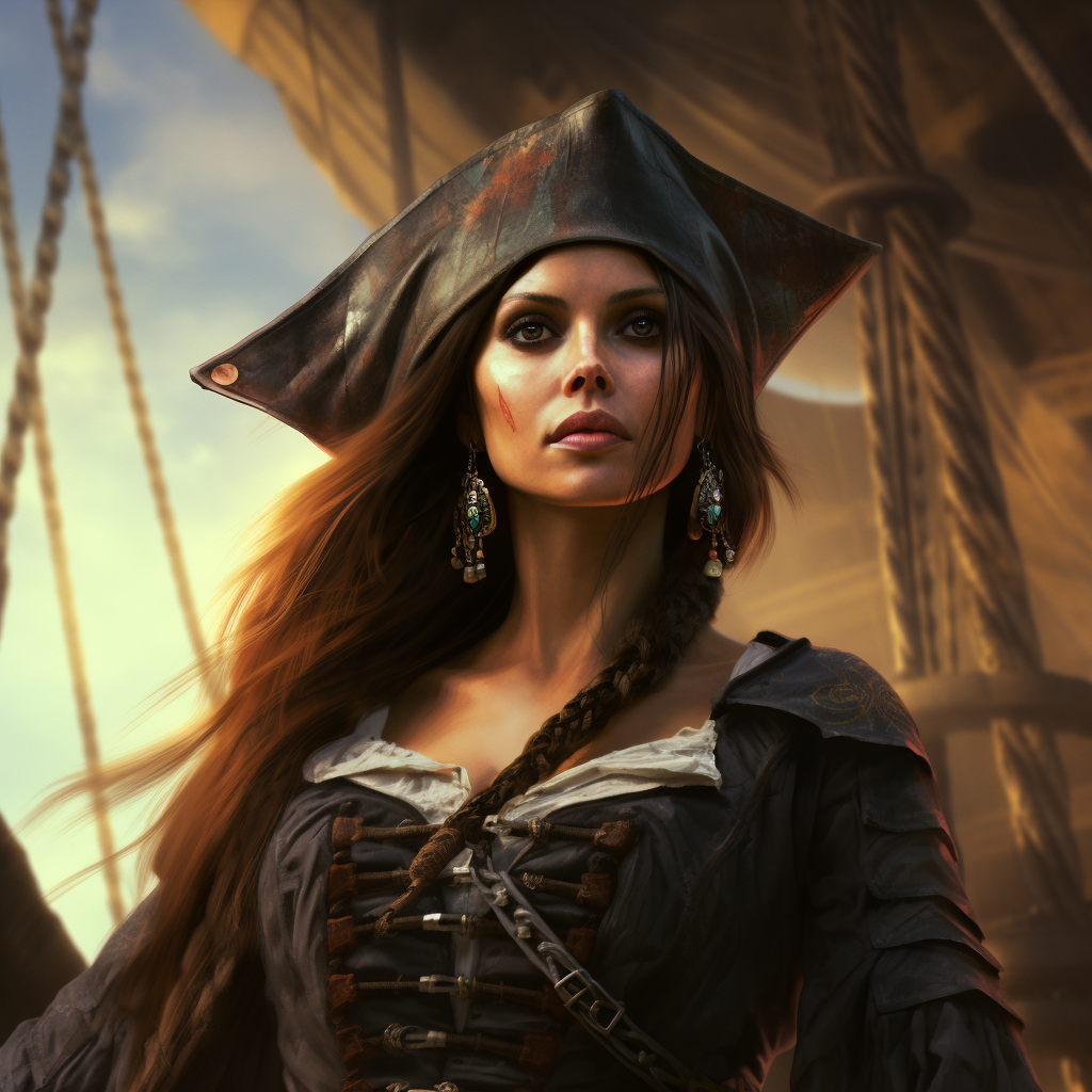 Angelina Jolie as a Pirate Star