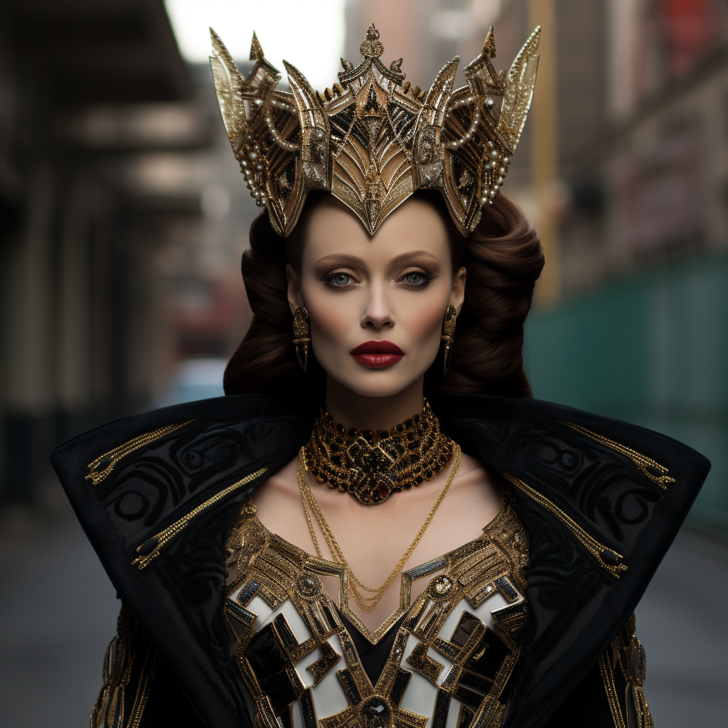 Angelina Jolie as Queen in New York