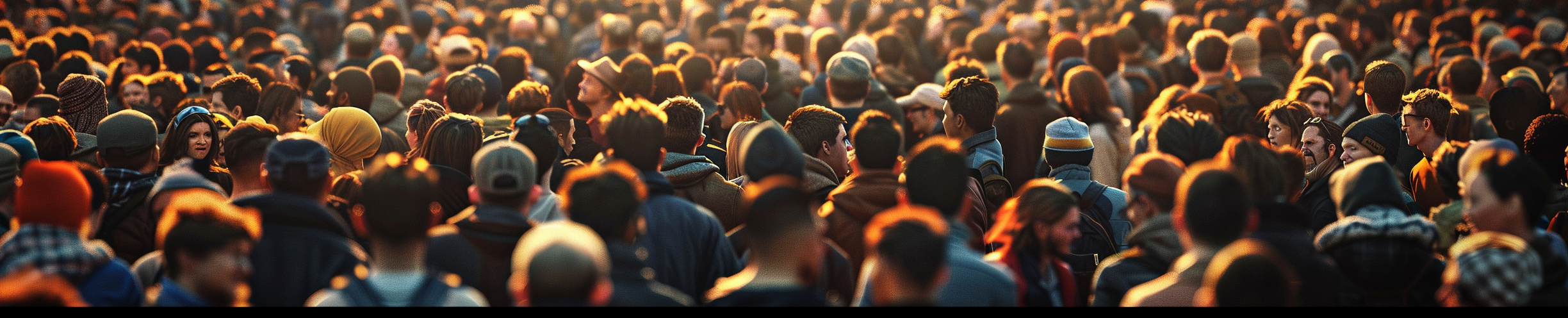 Group of Angry People Standing