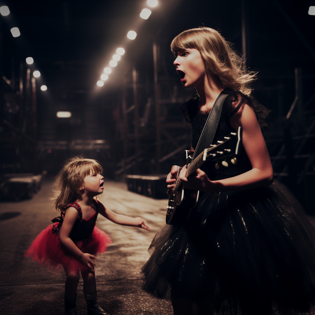 Angry Taylor Swift pushes girl backstage