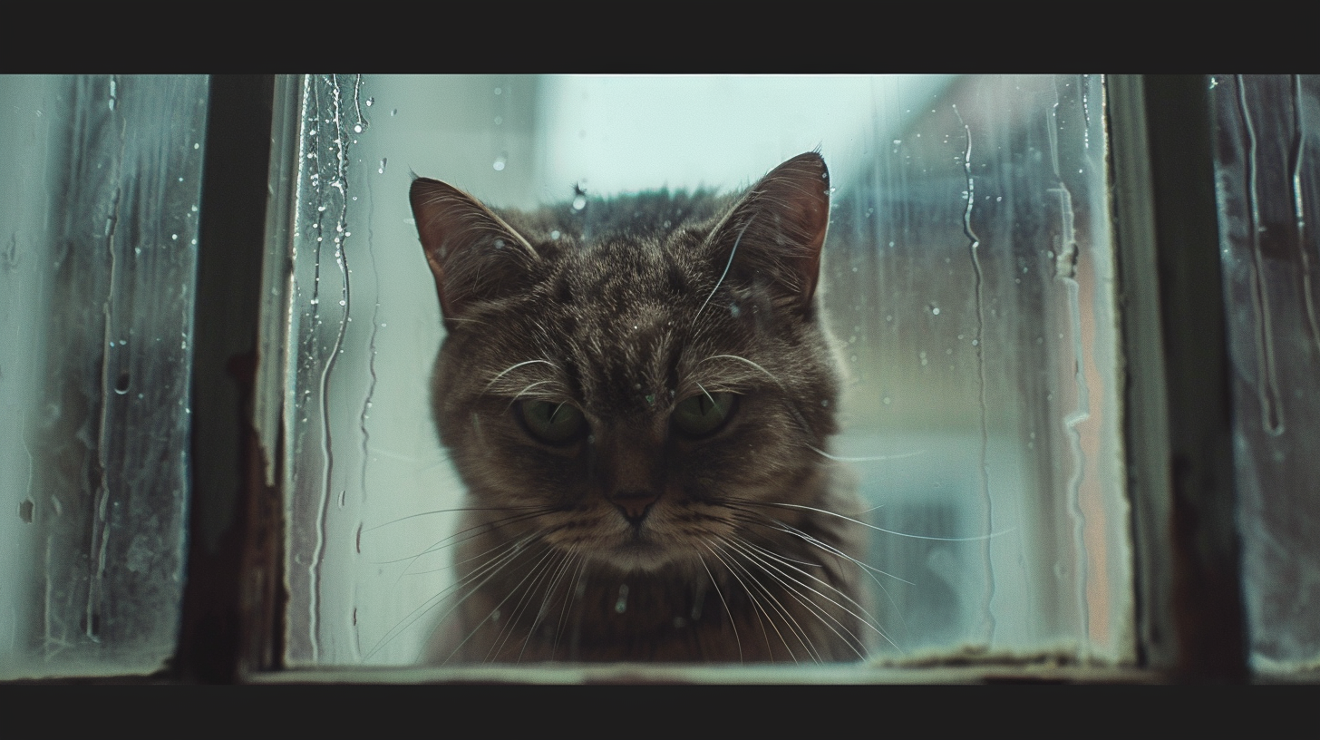 Angry Cat Window Room Raw