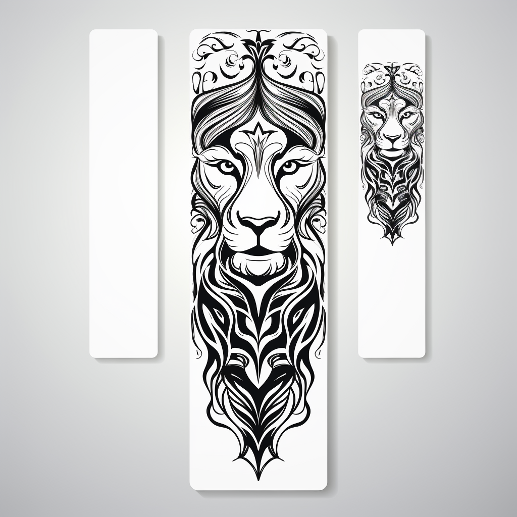 Animal-shaped bookmark outline