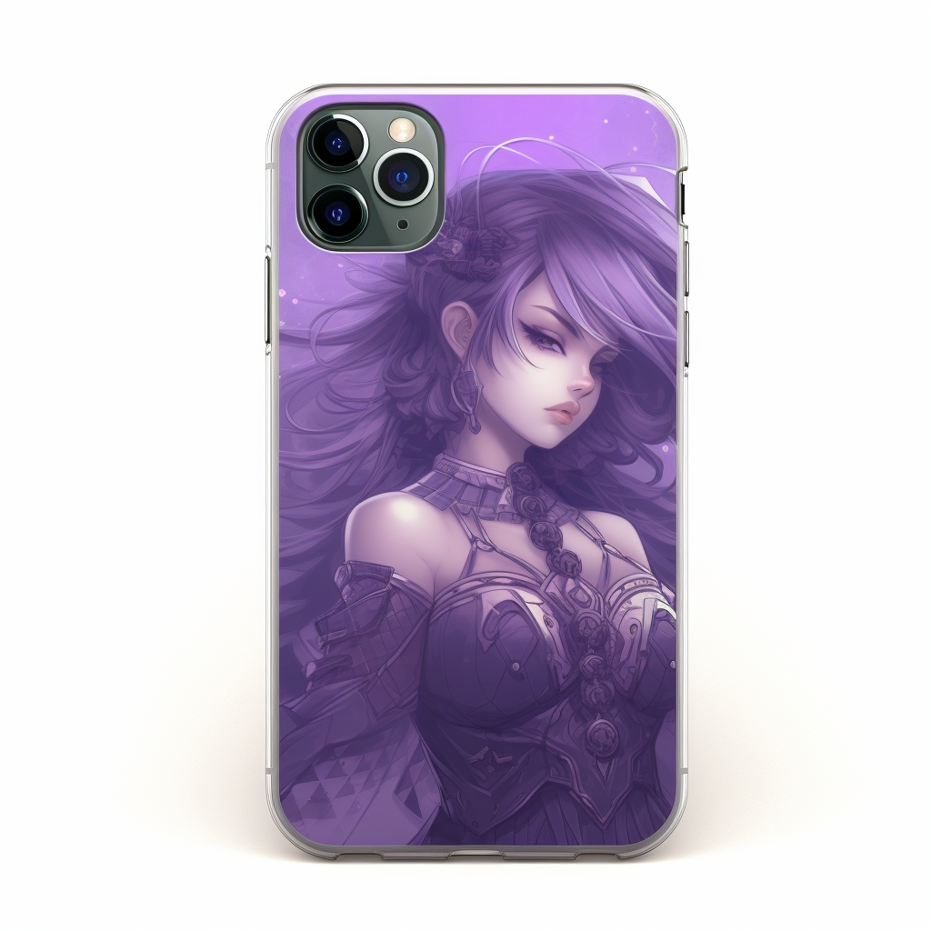 Anime Beauty with iPhone15 Pro in Purple