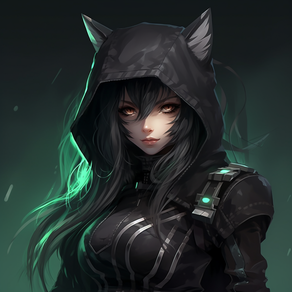 Anime Hacker Ninja Female Art