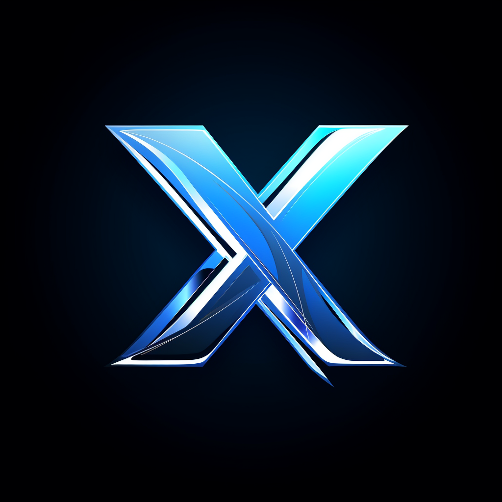 Modern anime logo with X2