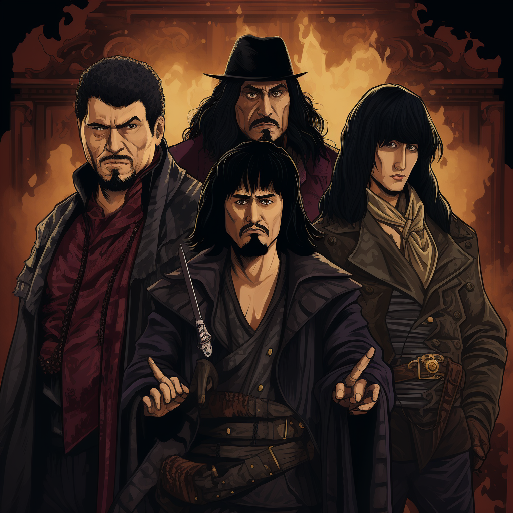 Anime-style main characters from What We Do In The Shadows