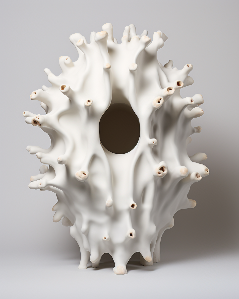 Anish Kapoor's porous plaster Baroque object