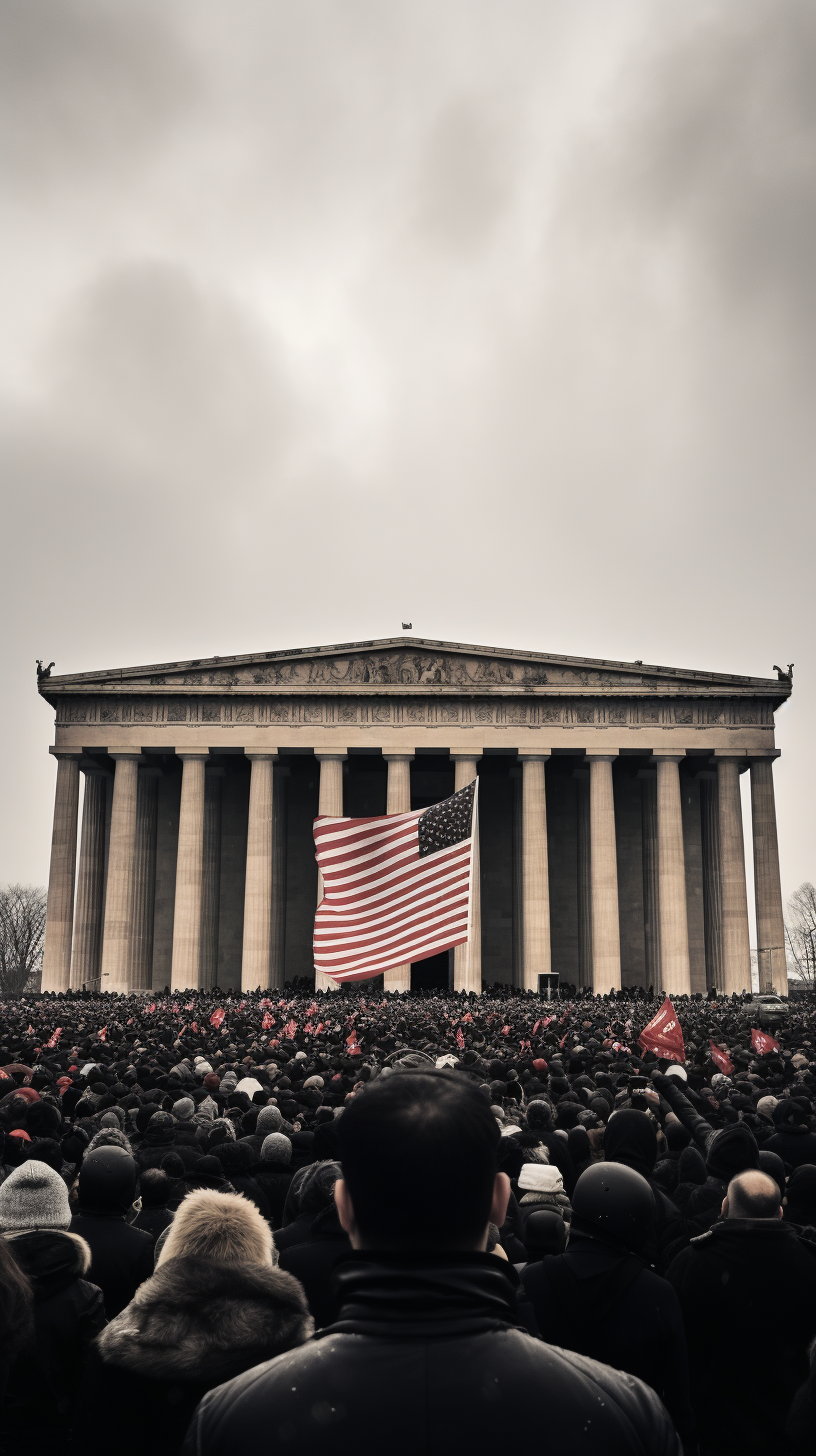 Crowd paying respect at Anıtkabir