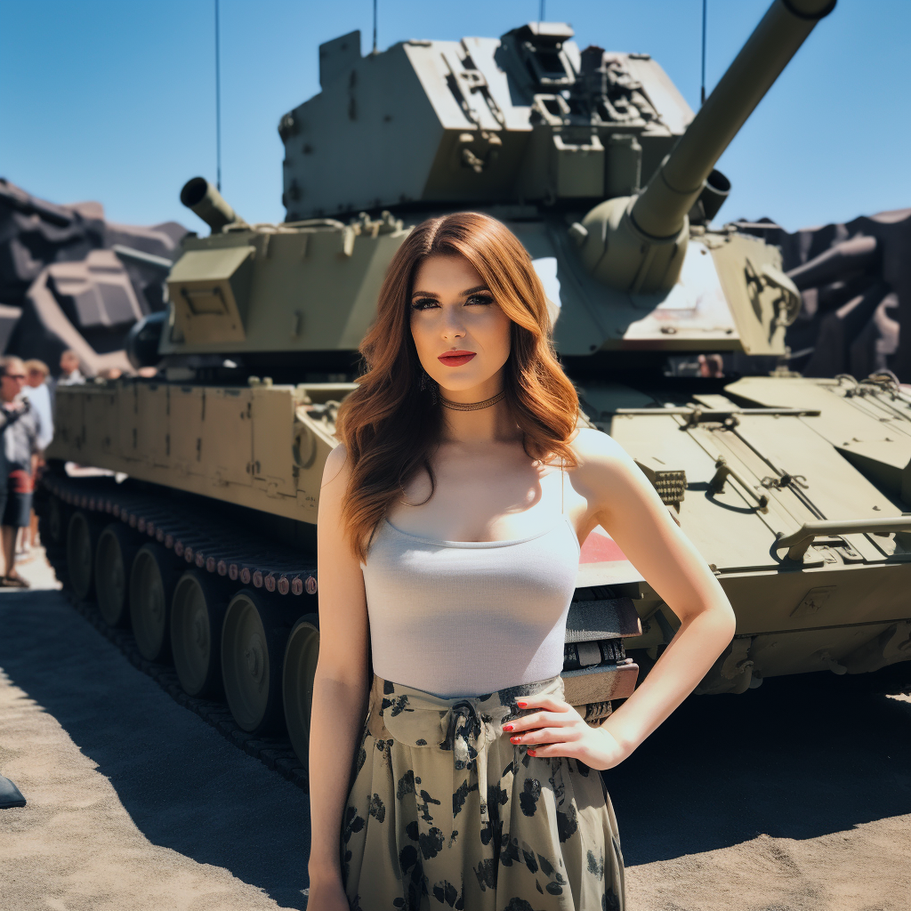 Anna Kendrick with tank