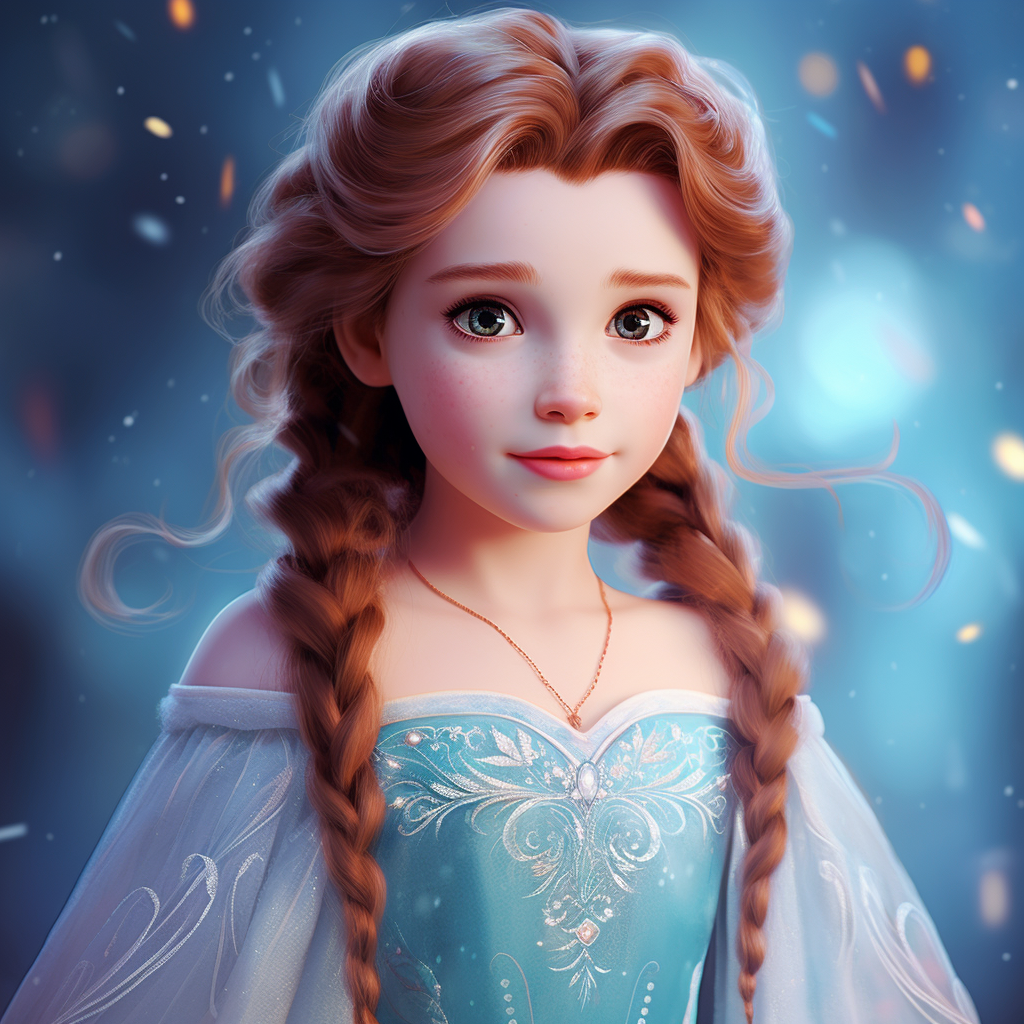 Anne, the Frozen Cartoon Princess