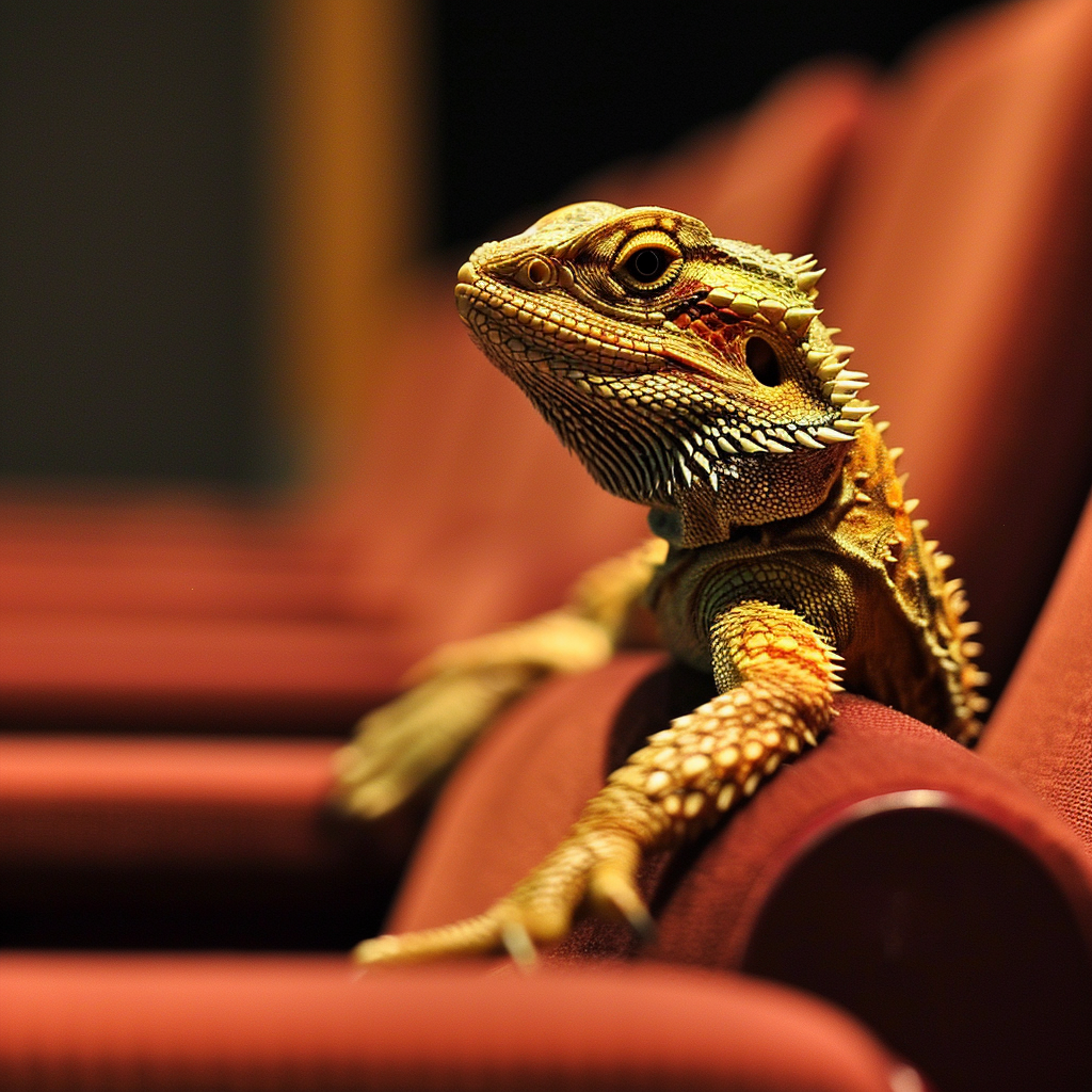 Bearded Dragon in ADFA Lecture Theatre