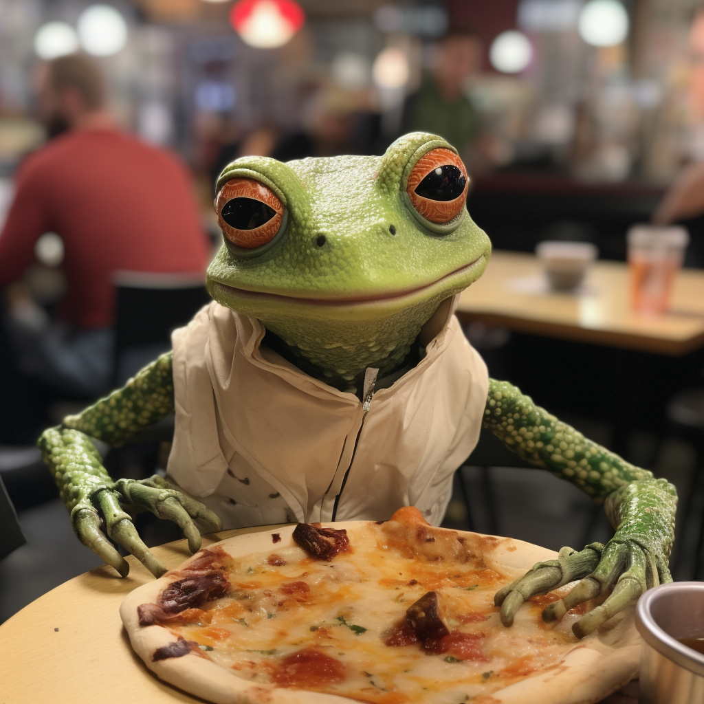 Amphibia anthropomorphic frog in real life