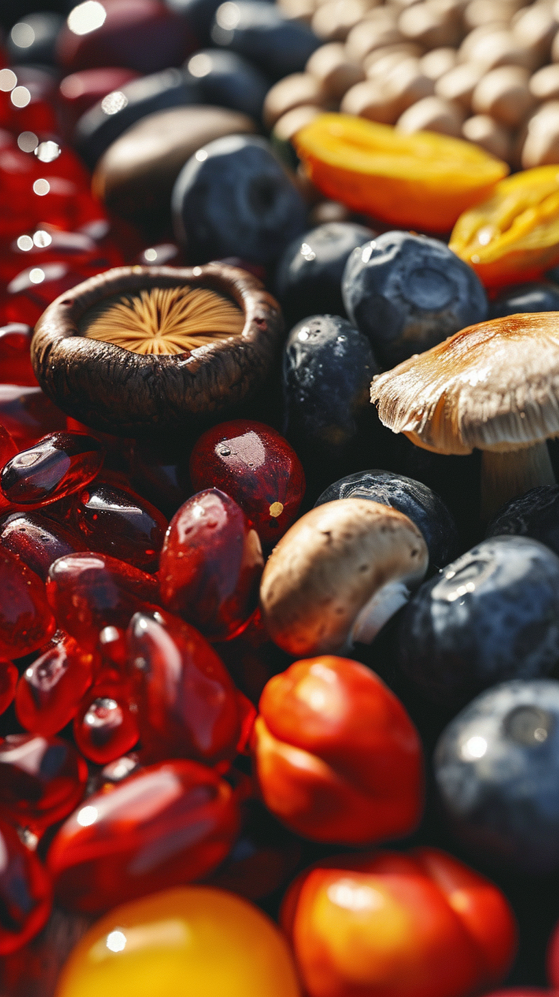 Antioxidant-Rich Mushroom Closeup