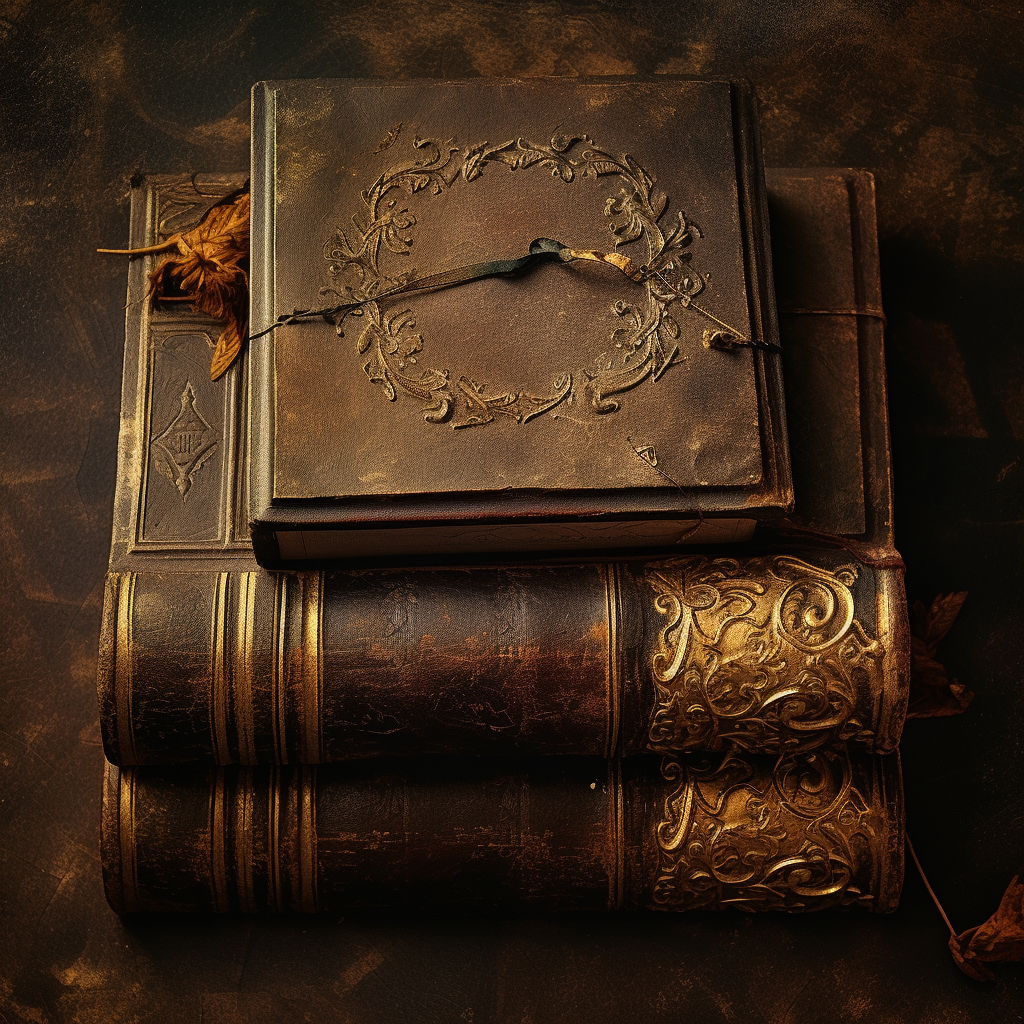 Vintage book cover background design