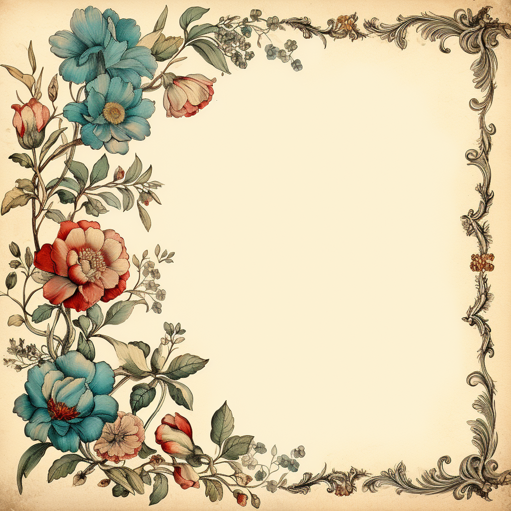 Vintage Antique Border Graphic for Design Enhancement