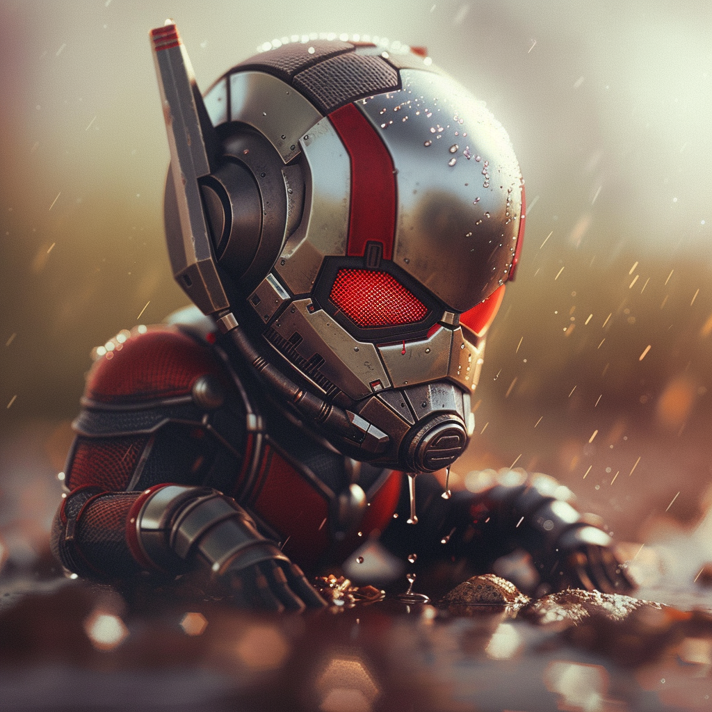 Crying Ant-Man Stock