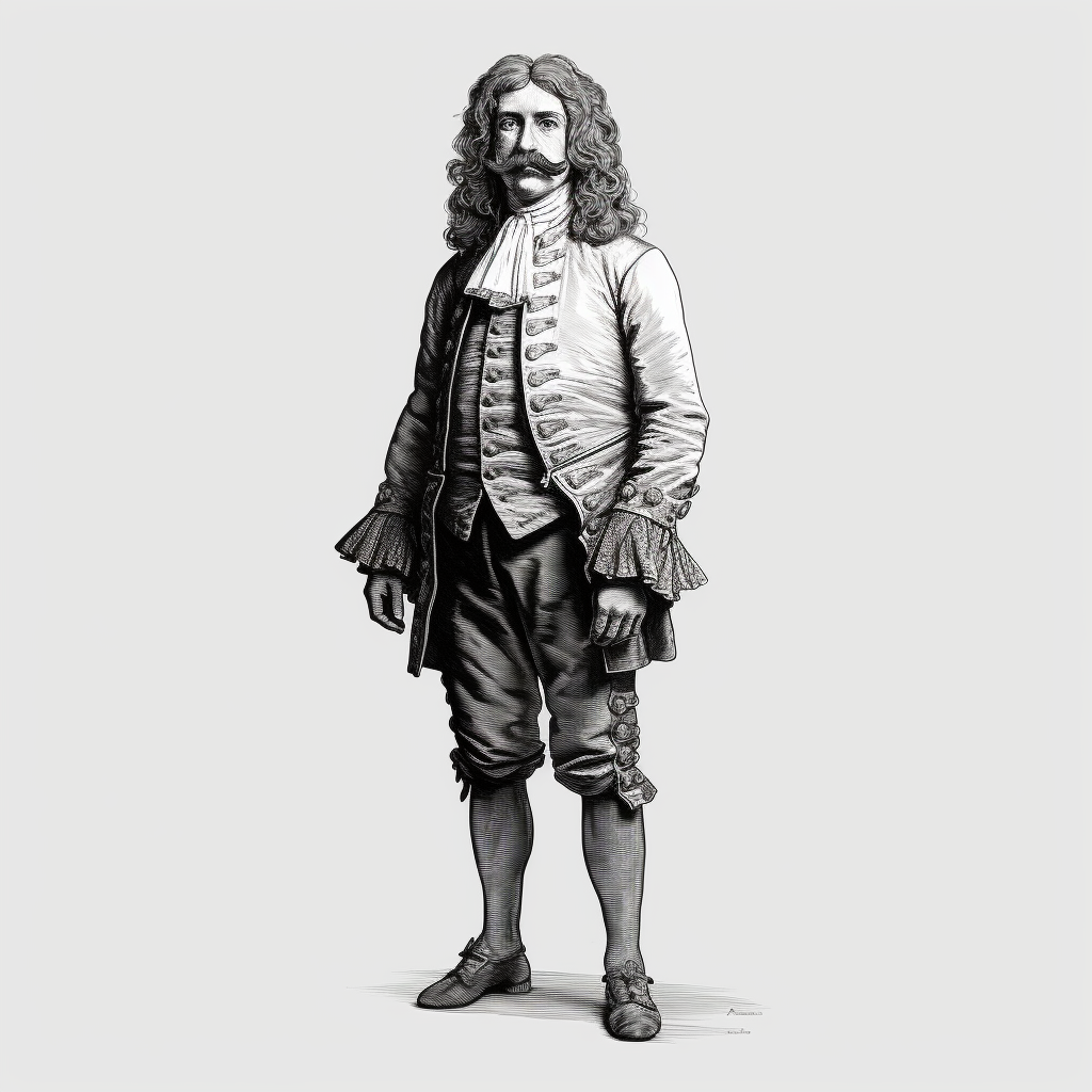 Antonie van Leeuwenhoek standing bold