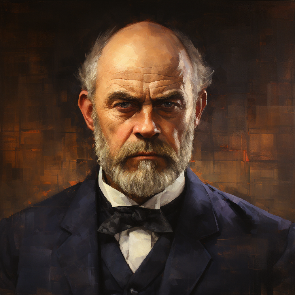 Antonin Dvořák, detailed oil portrait