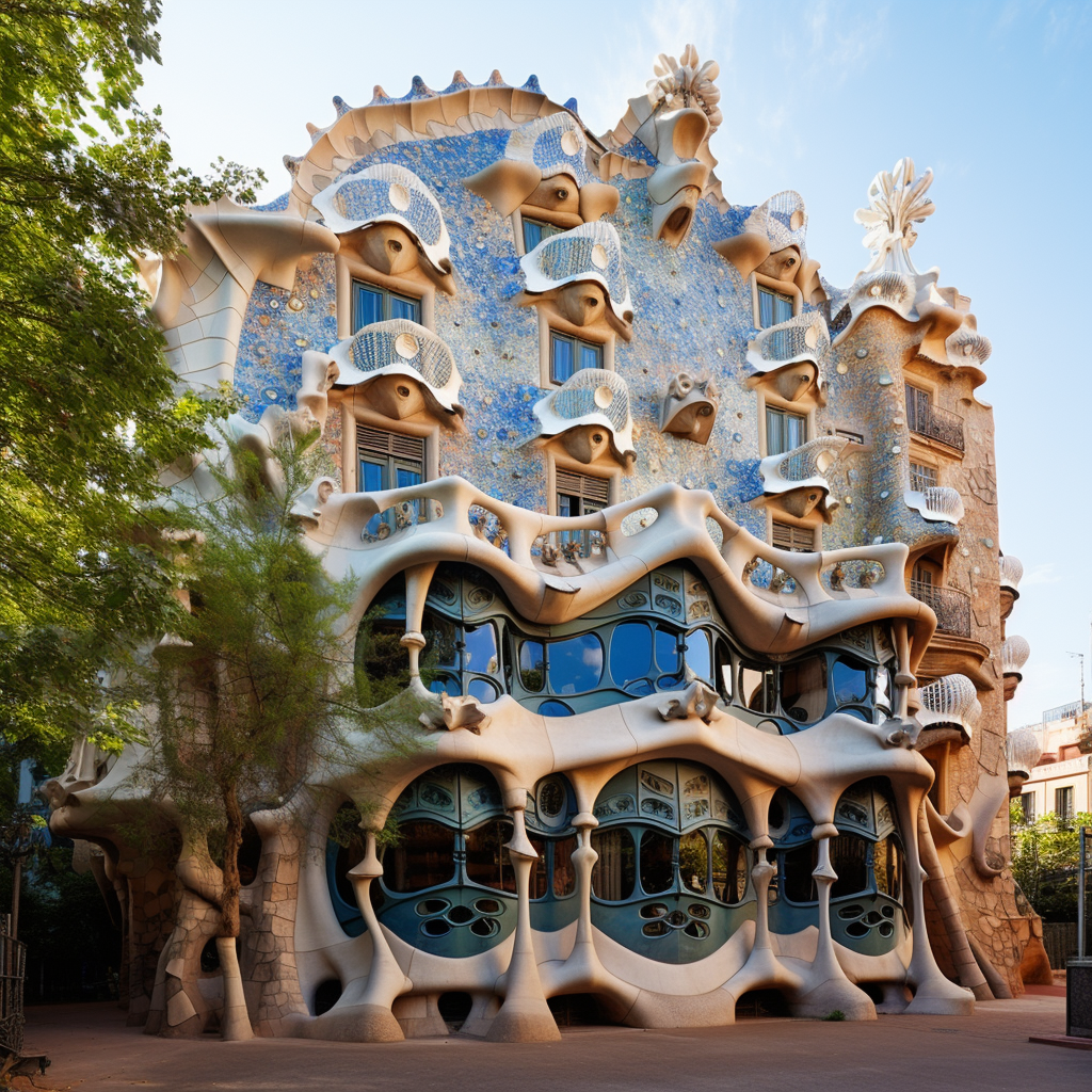 Stunning Antonio Gaudi House Facade