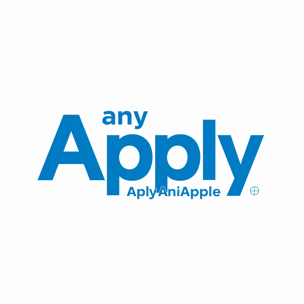 anyApply Logo in Blue Color