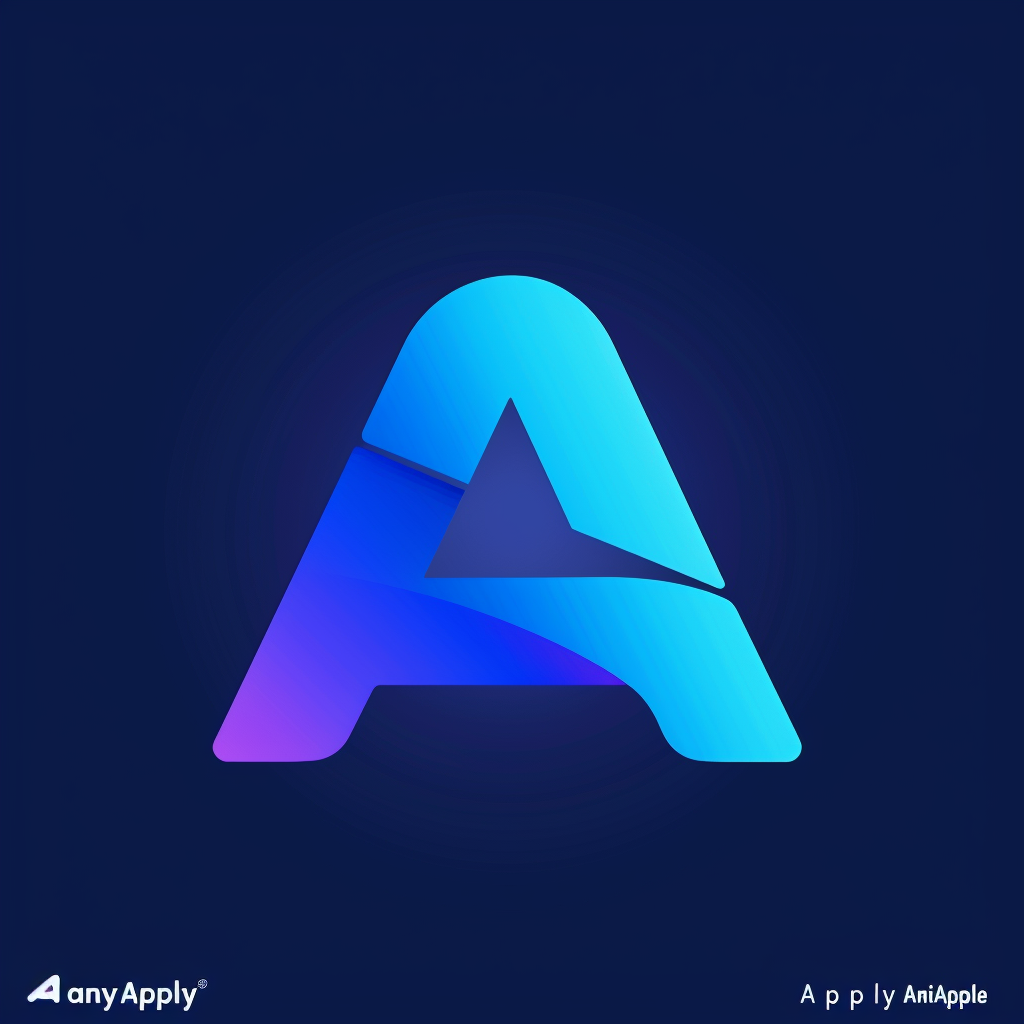 anyApply Logo Design Blue