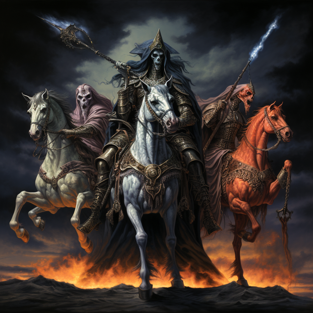 Four Horsemen Cartoon Depictions