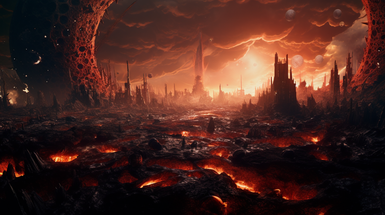 Apocalyptic universe in stunning depiction