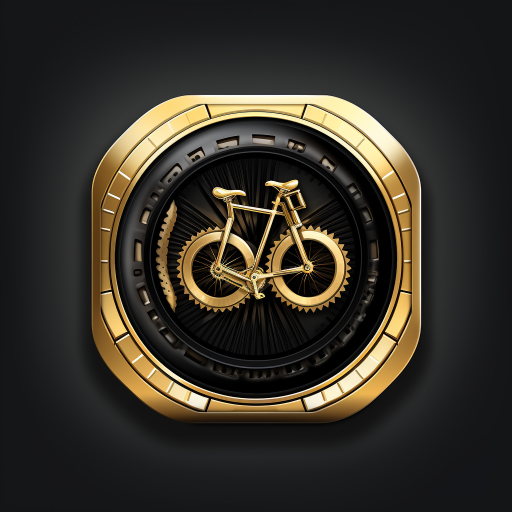 App Logo with Coin and Bicycle