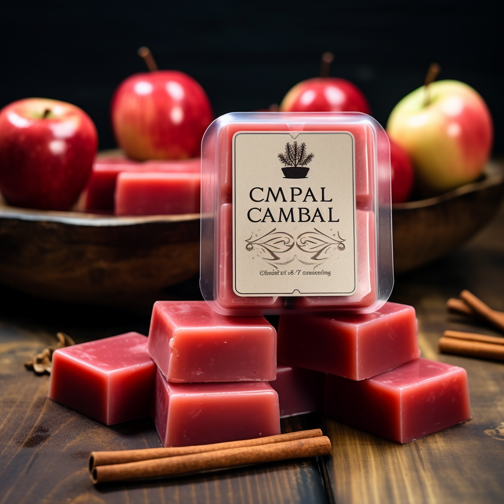 Attractive Apple Cinnamon Wax Melt Labels