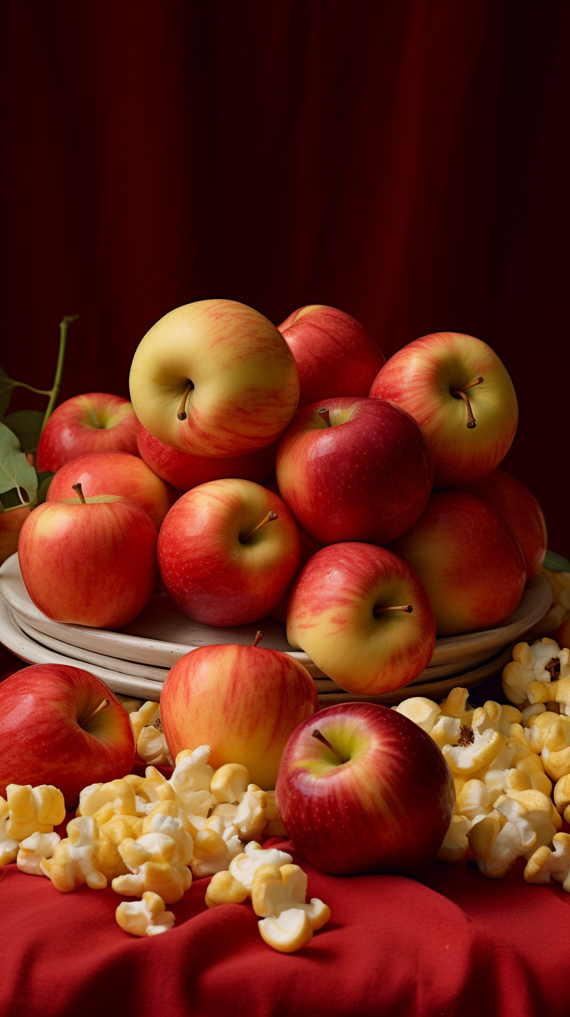 Tasty Apple Popcorn Snack