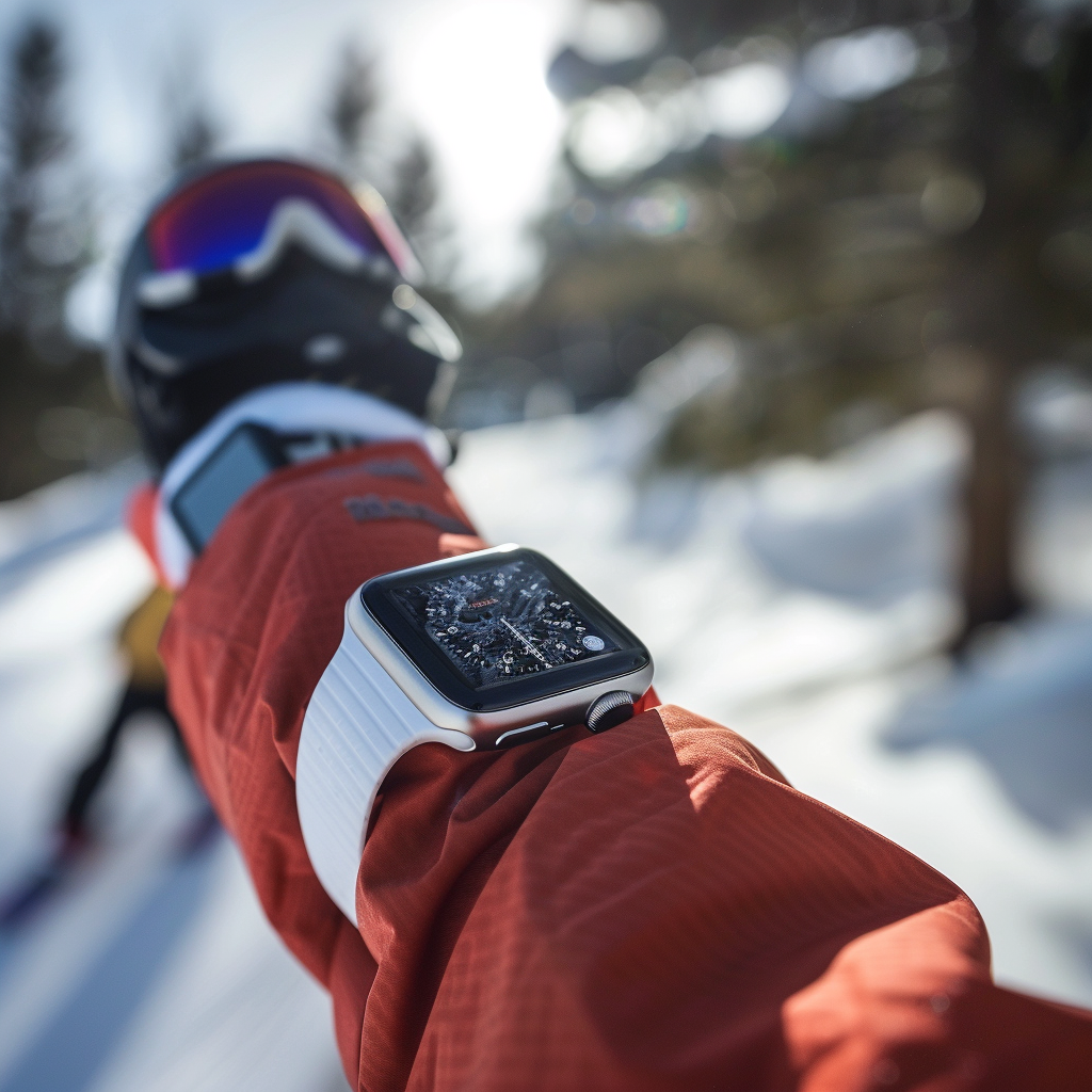 Apple Watch Snowboarding Wireframe